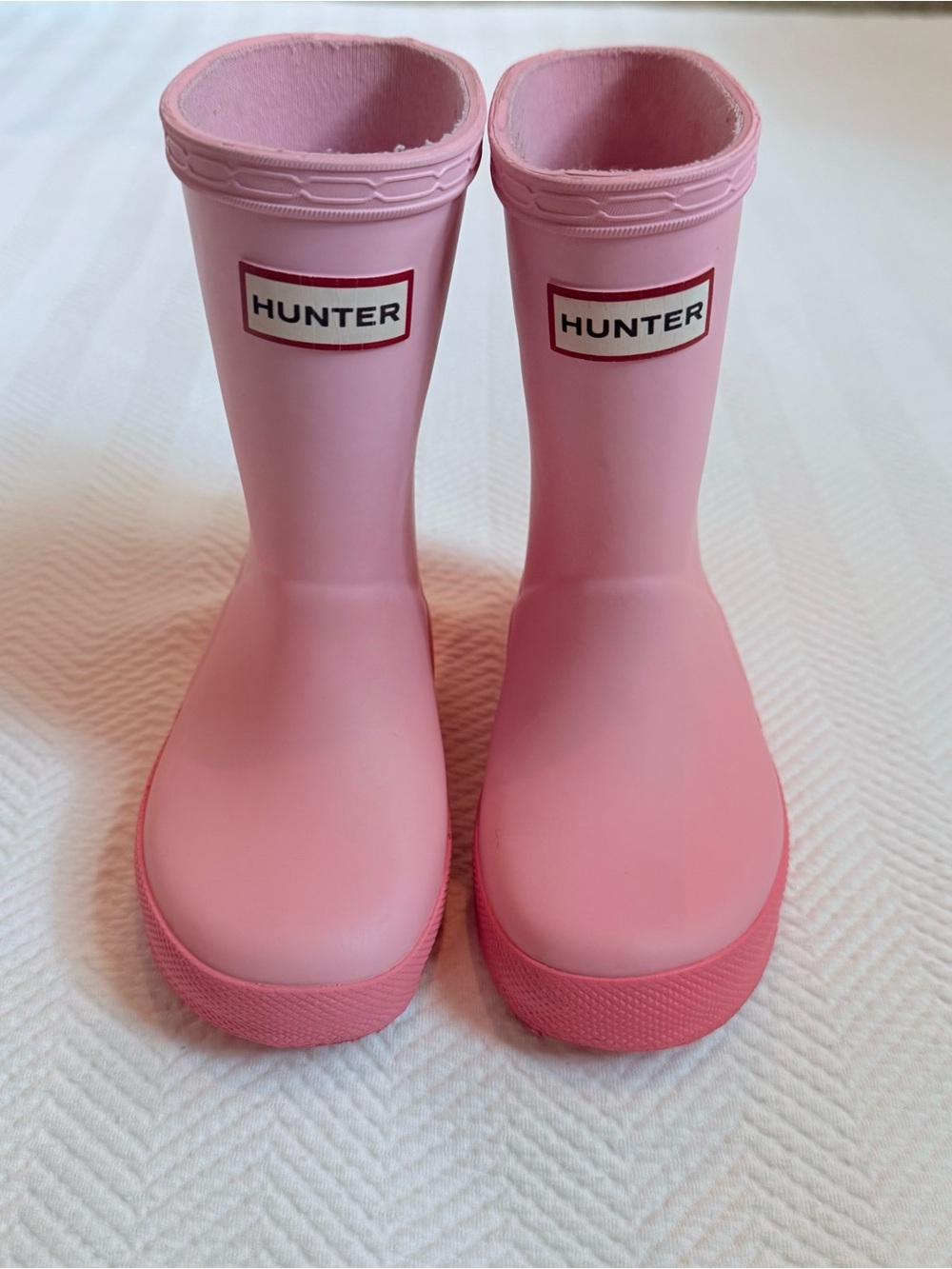Hunter Kids Rain Boots in Pink, Size 7